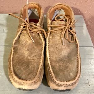 Men's Twisted X bomber leather lace-up driving